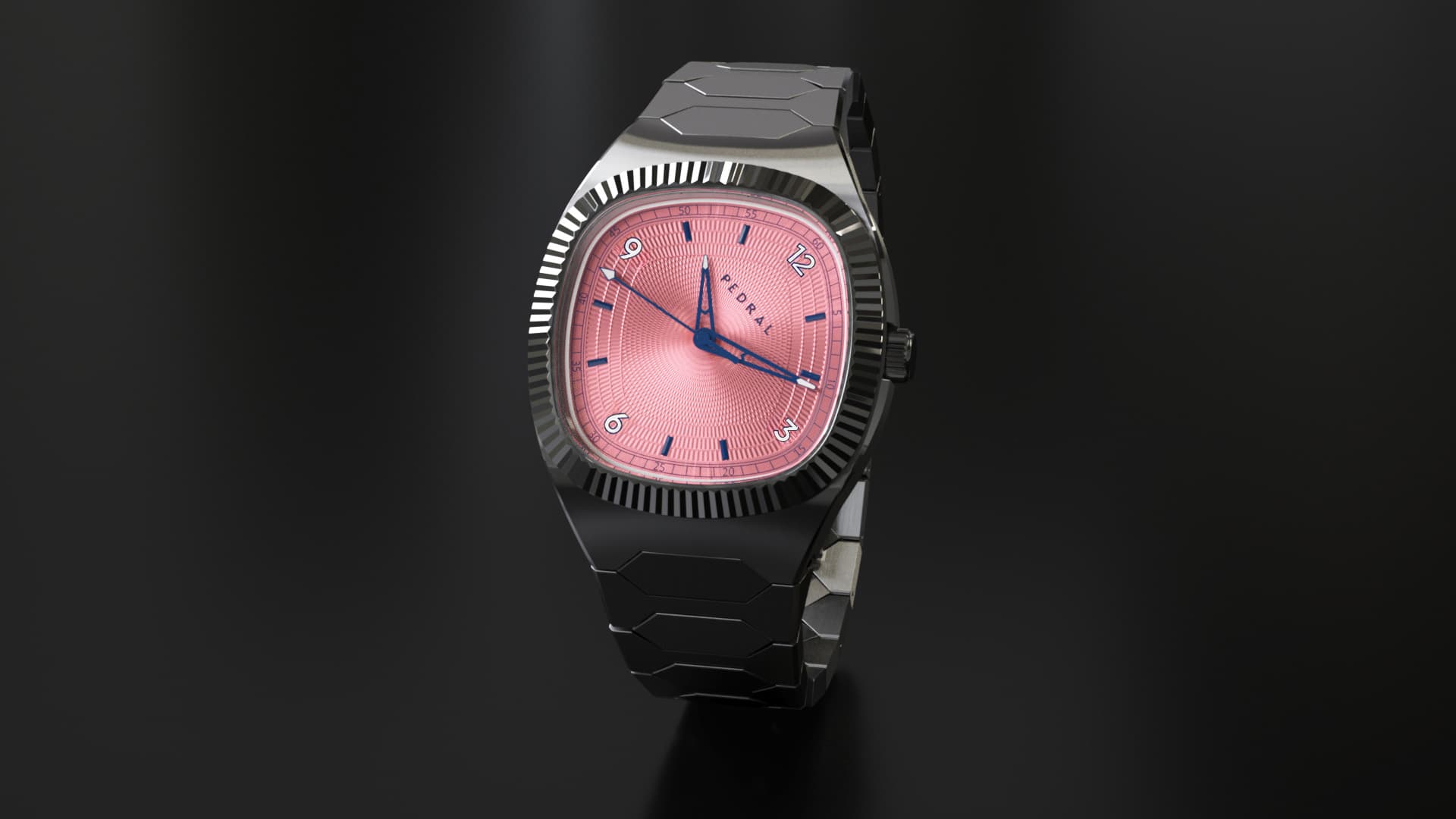 Dial Study — Pink Guilloché