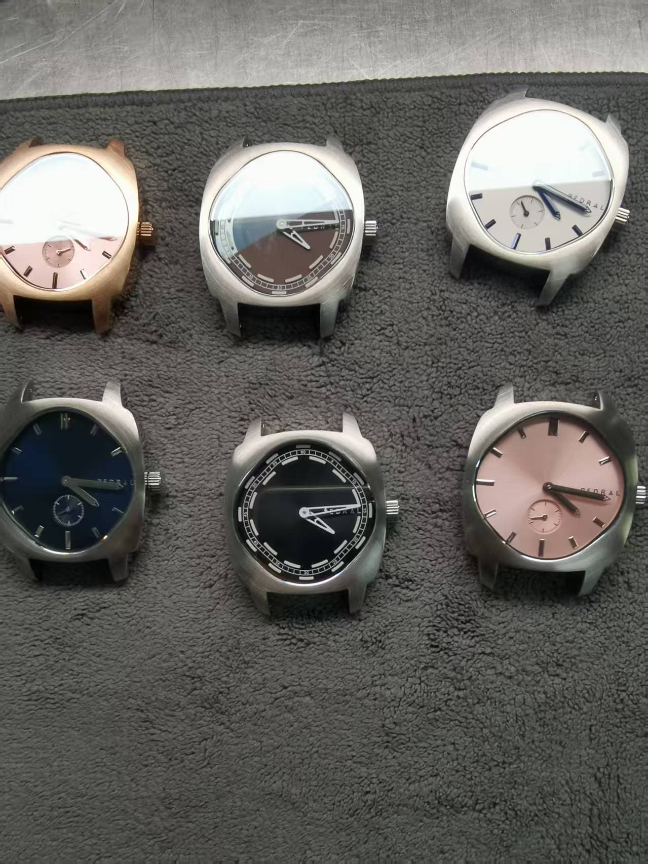 Okapi Quartz prototype cases from Pedral's first years